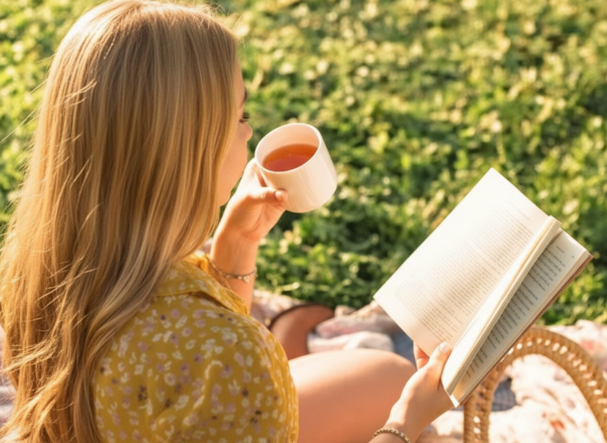 Pessoa meditando ou em paz, simbolizando aceitação radical.